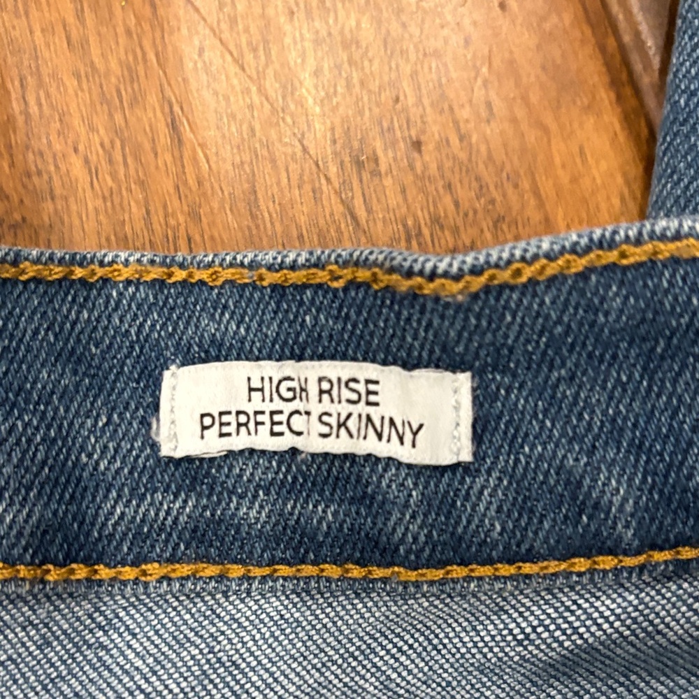 Nine West Women's Blue High Rise Skinny Jeans - Picture 4 of 6